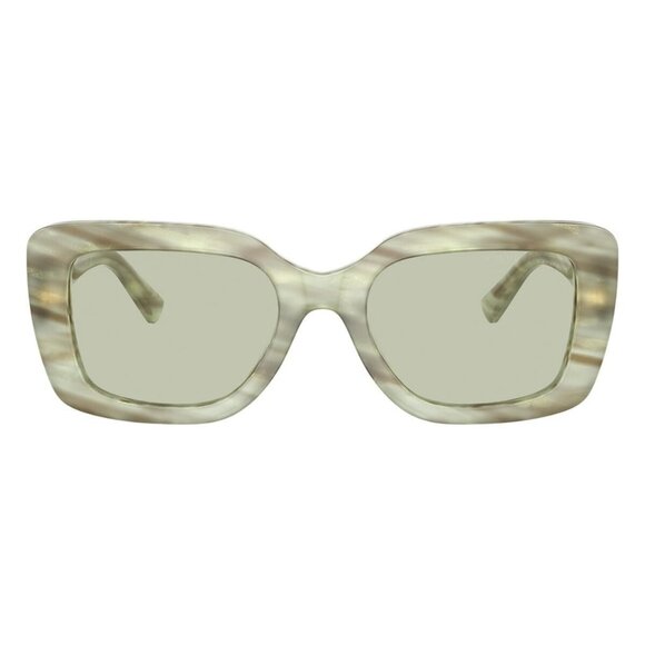 New A1121Z New RALPH LAUREN The Nikki Green Rectangle RL8217U 6109/2 Sunglasses - Picture 2 of 6